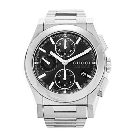 gucci pantheon 115.4|GUCCI PANTHEON Watch 115.4 34mm Mens Black Dial .